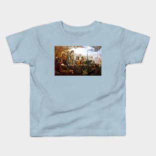 Lancelot and Guinevere - Herbert James Draper Kids T-Shirt